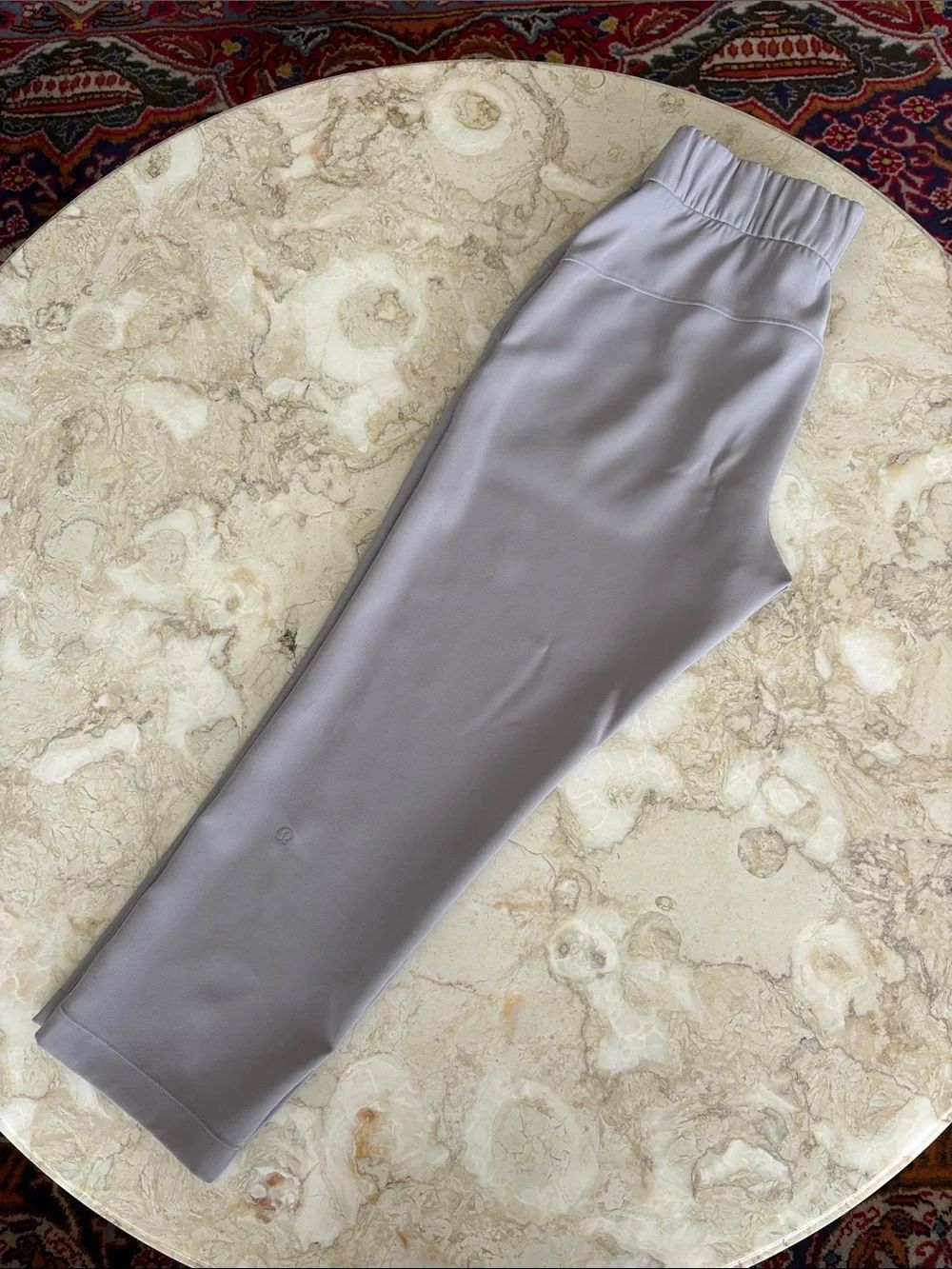 Lululemon On The Fly Woven Pant Rhino Grey Crepe Drawstring High Rise - Picture 5 of 13
